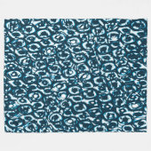 Couverture Polaire Abstrait 190819 - 02 - Style Indigo (Devant (Horizontal))