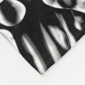 Couverture Polaire Abstrait 190819 - 08 - Noir et blanc (Coin)