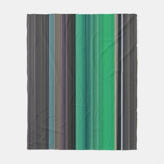 Couverture Polaire Abstrait #1 : Vert et gris (Devant)