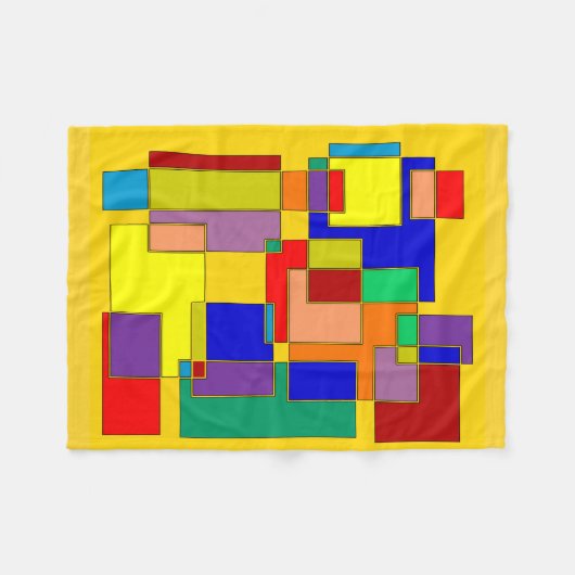 Couverture Polaire Abstrait #26 (Devant (Horizontal))