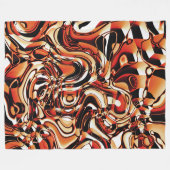 Couverture Polaire Abstrait 270321 - 02 Orange (Devant (Horizontal))
