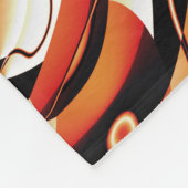 Couverture Polaire Abstrait 270321 - 02 Orange (Coin)
