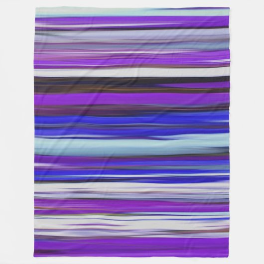 Couverture Polaire Abstrait #2 : Flou ultraviolet (Devant)