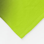 Couverture Polaire Abstrait 3 en noir et vert citron (Coin)