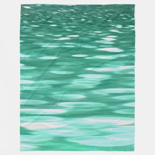 Couverture Polaire Abstrait #3 : Shimmer vert (Devant)