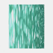 Couverture Polaire Abstrait #3 : Shimmer vert (Devant)