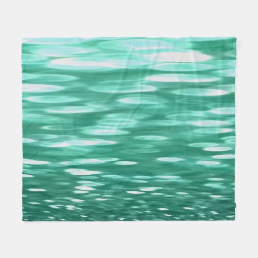 Couverture Polaire Abstrait #3 : Shimmer vert (Devant (Horizontal))