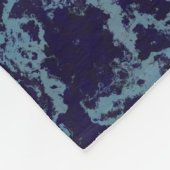 Couverture Polaire Abstrait bleu (Coin)