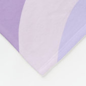 Couverture Polaire Abstrait bleu violet Super Motif liquide à bande (Coin)