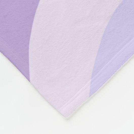 Couverture Polaire Abstrait bleu violet Super Motif liquide à bande (Coin)
