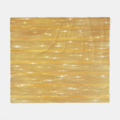 Couverture Polaire Abstrait brillant doré avec parties scintillant (Devant (Horizontal))