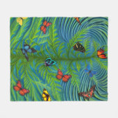 Couverture Polaire Abstrait Butterfly Dream Garden (Devant (Horizontal))