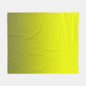 Couverture Polaire Abstrait citron brillant contraste de couleur pure (Devant (Horizontal))