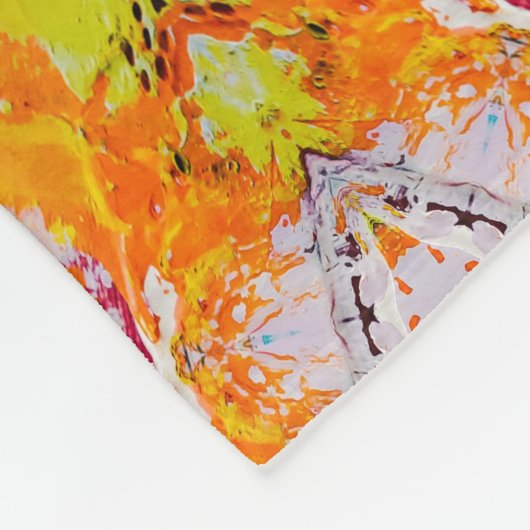 Couverture Polaire Abstrait coloré (Coin)