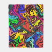 Couverture Polaire Abstrait Coloré Twirly / Poussé / (Devant)