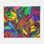 Couverture Polaire Abstrait Coloré Twirly / Poussé / (Devant (Horizontal))