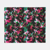 Couverture Polaire Abstrait crimson noir (Devant (Horizontal))