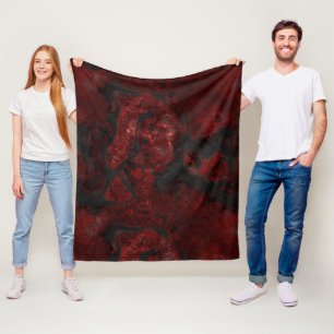 Couverture Polaire Abstrait de lave chaude et de pierre de cendre