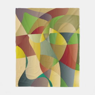 Couverture Polaire Abstrait décor coloré fond abstrait, ab