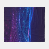 Couverture Polaire Abstrait espace polygonal bas poly foncé arrière - (Devant (Horizontal))