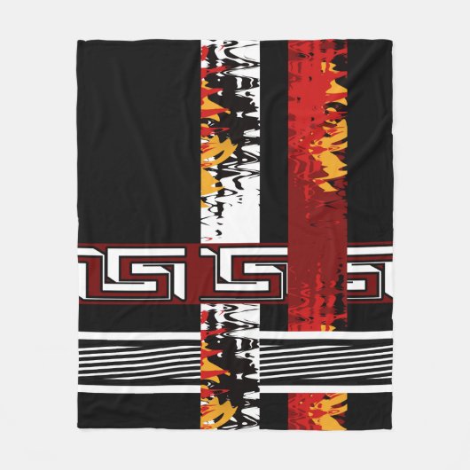 Couverture Polaire Abstrait, ethnique, créatif (Devant)