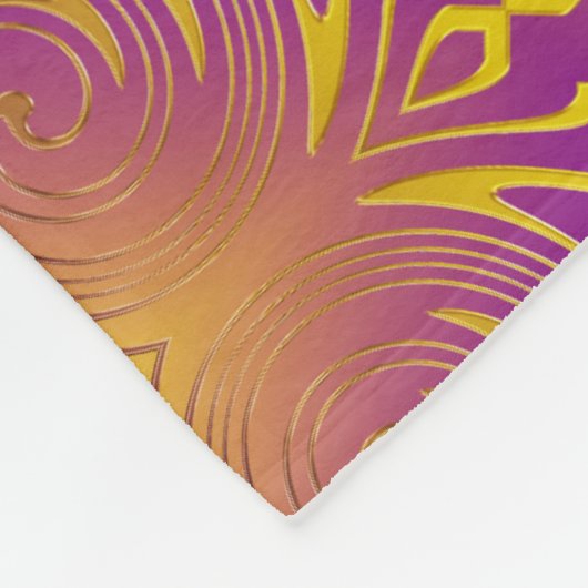 Couverture Polaire Abstrait Fractal moderne motif (Coin)