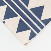 Couverture Polaire Abstrait géométrique aztèque, motif transparent. (Coin)