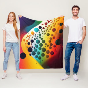 Couverture Polaire Abstrait géométrique Moderne de bulles colorées 3D