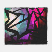 Couverture Polaire Abstrait graffiti polygonal moderne dar géométriqu (Devant (Horizontal))