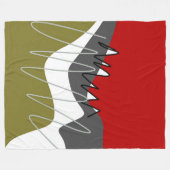 Couverture Polaire Abstrait, Moderne, Créatif, Oreillère à lancer app (Devant (Horizontal))