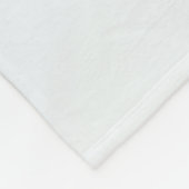 Couverture Polaire Abstrait moderne Fractal Blue Turquoise Grey Nom (Coin)