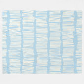 Couverture Polaire Abstrait moderne Motif en Pastel Bleu clair (Devant (Horizontal))