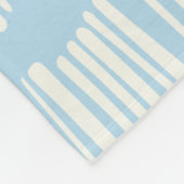 Couverture Polaire Abstrait moderne Motif en Pastel Bleu clair (Coin)