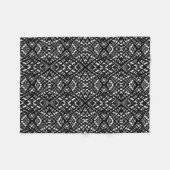 Couverture Polaire Abstrait moderne sans couture ornementale blanc ar (Devant (Horizontal))