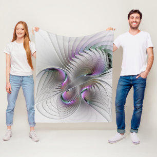Couverture Polaire Abstrait moderne Shy Imaginaire Figure Fractal Art