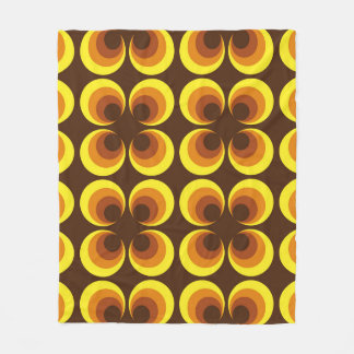 Couverture Polaire Abstrait. motif sans couture colorée des années 60