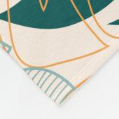 Couverture Polaire Abstrait motif sans faille avec des feuilles tropi (Coin)