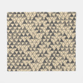 Couverture Polaire Abstrait Motif triangle Vintage. (Devant (Horizontal))