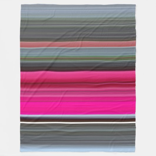 Couverture Polaire Abstrait n° 1 : Cerise et gris (Devant)