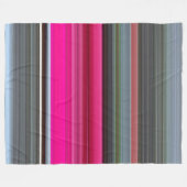Couverture Polaire Abstrait n° 1 : Cerise et gris (Devant (Horizontal))