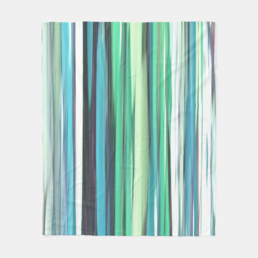 Couverture Polaire Abstrait n° 2 : bleu vert d'eau (Devant)