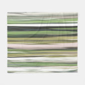 Couverture Polaire Abstrait n° 2 : Flou vert olive (Devant (Horizontal))
