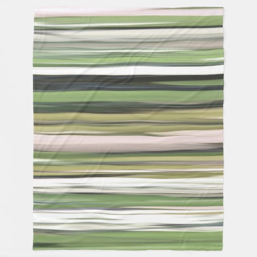 Couverture Polaire Abstrait n° 2 : Flou vert olive (Devant)
