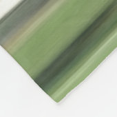 Couverture Polaire Abstrait n° 2 : Flou vert olive (Coin)