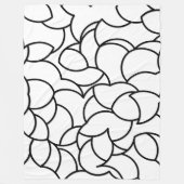Couverture Polaire Abstrait noir et blanc (Devant)