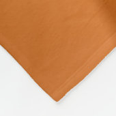 Couverture Polaire Abstrait or Orange Dégradé Spiral Fractal (Coin)