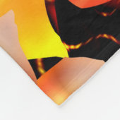Couverture Polaire Abstrait orange (Coin)