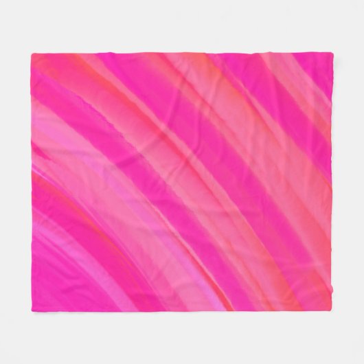 Couverture Polaire Abstrait Pink Swir (Devant (Horizontal))