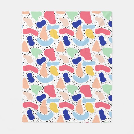 Couverture Polaire Abstrait plaisir moderne mignon enfants formes été (Devant)