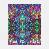 Couverture Polaire Abstrait Rainbow Paint Drift Art (Devant)